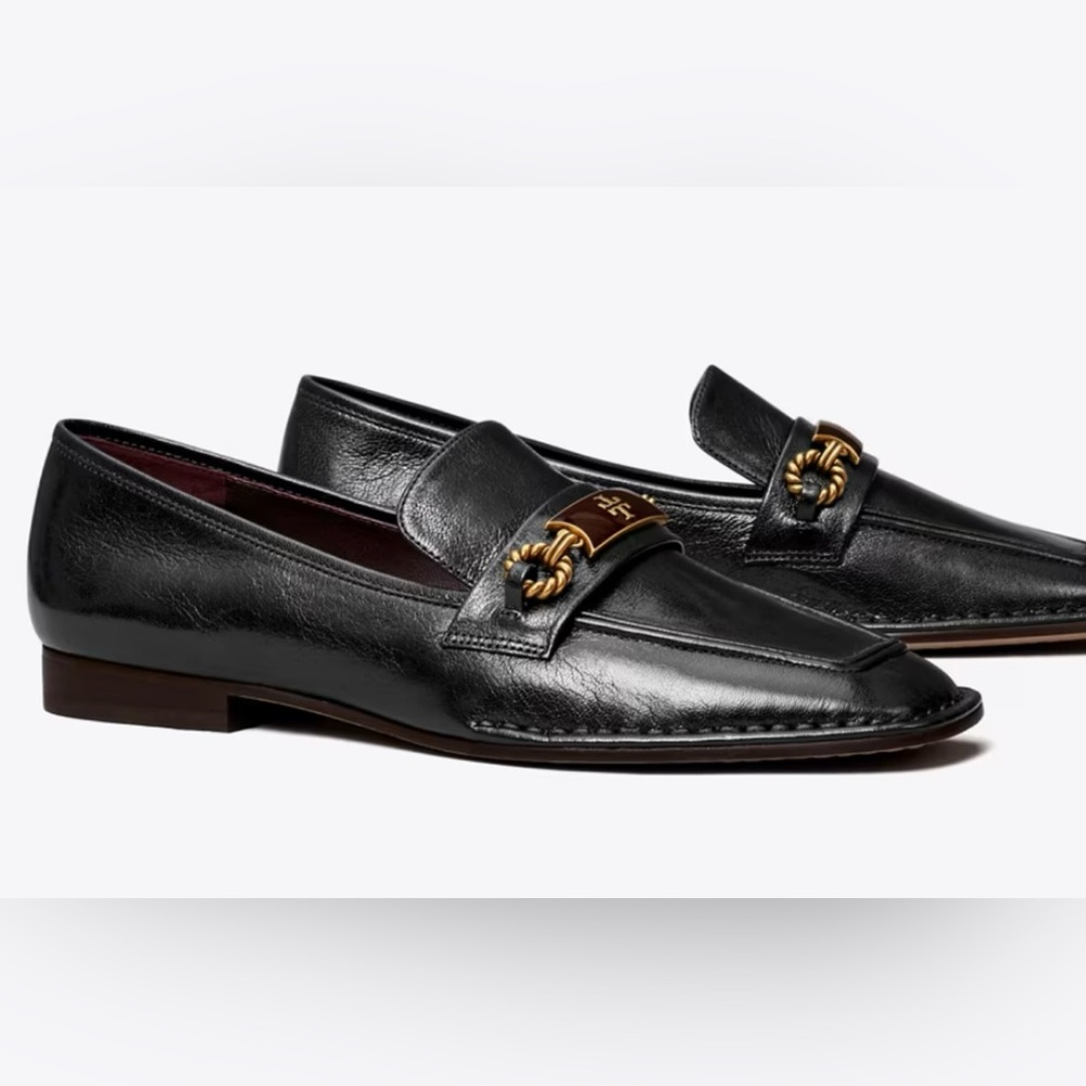 Tory Burch Black Leather Loafer Size 10.5 (New)